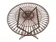 Okrągły stolik metaloplastyka 70 cm w stylu vintage TEGAL kolor BRĄZOWY ANTYCZNY