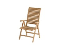 Fotel ogrodowy SUNDERLAND Hartman teakowy regulowany meble na taras i do ogrodu