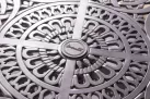 Okragły stół z odlewanego aluminium AMALFI