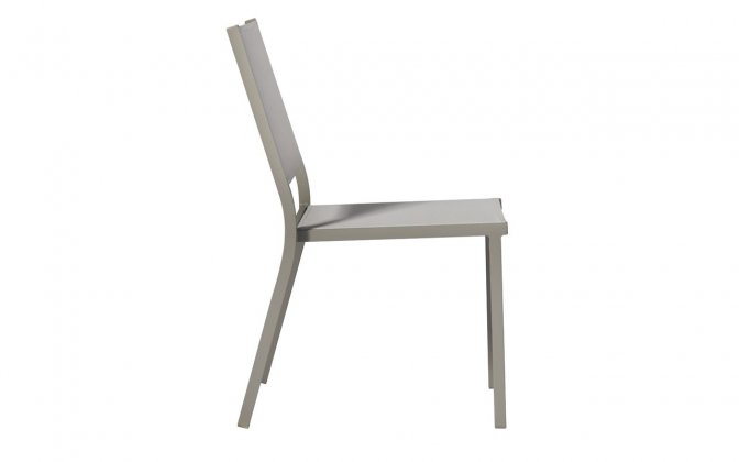 Sztaplowania krzesło ogrodowe, aluminiowe białe ELBA