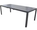 Ciemnoszary rozkładany stół ogrodowy aluminiowy na taras 160-240 PORTOFERRAIO 
