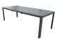 Ciemnoszary rozkładany stół ogrodowy aluminiowy na taras 160-240 PORTOFERRAIO 