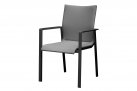 Krzesło SANTA FE ciemnoszare ogrodowe aluminowe