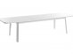Biały rozkładany stół ogrodowy aluminiowy Detroit 225-300 cm