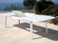 Biały rozkładany stół ogrodowy aluminiowy Detroit 225-300 cm