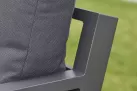 Meble ogrodowe aluminiowe TIMBER - sofa z szezlongiem na taras