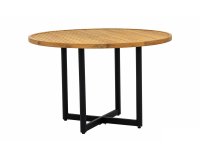 JAKARTA DINING stół ogrodowy AppleBee Ø120 teak i aluminium