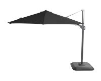 Parasol ogrodowy ośmiokątny Ø300 cm SHADOWFLEX noga boczna aluminium poliester Ø300 cm / antracyt