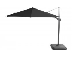 Parasol ogrodowy ośmiokątny Ø300 cm SHADOWFLEX noga boczna aluminium poliester Ø300 cm / antracyt
