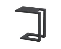 Aluminiowy grafitowy stolik boczny TIM do użytkowania na tarasie i w ogrodzie