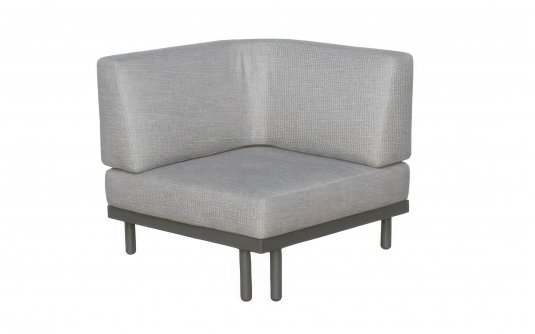 MAUI narożny moduł ogrodowy 85×85 taupe z poduszkami BEE WETT® MAUI narożny moduł ogrodowy 85×85 taupe z poduszkami BEE WETT®