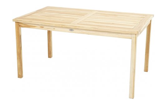 Stół ogrodowy prostokątny PITTS 150x90 z eco teaku