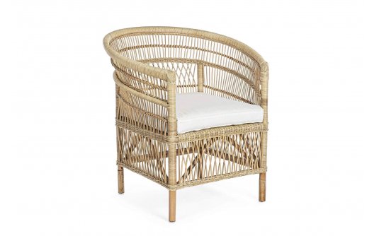 Fotel wypoczynkowy rattanowy JOSE do patio