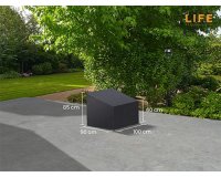 Pokrowiec na fotel ogrodowy 100x90 ciemnoszary wodoodporny