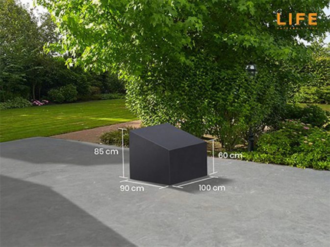 Pokrowiec na fotel ogrodowy 100x90 ciemnoszary wodoodporny