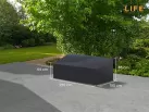 Pokrowiec na sofę ogrodową 220x100 ciemnoszary wodoodporny