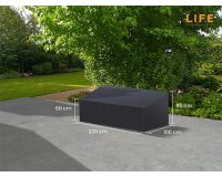 Pokrowiec na sofę ogrodową 220x100 ciemnoszary wodoodporny