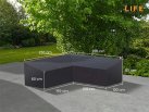 Pokrowiec na meble ogrodowe 255 x255 cm LIFE kształt L ciemnoszary