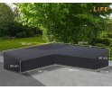 Pokrowiec na meble ogrodowe 350x350 cm LIFE kształt L ciemnoszary