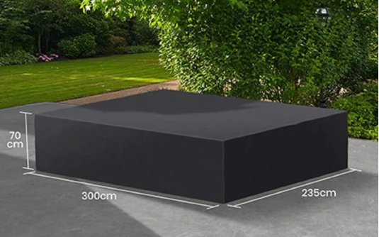 Pokrowiec na meble ogrodowe 300x235x70 cm LIFE prostokątny ciemnoszary