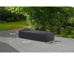 Pokrowiec na leżak ogrodowy 205x75x40 cm LIFE prostokątny ciemnoszary