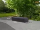 Pokrowiec na leżak ogrodowy 205x75x40 cm LIFE prostokątny ciemnoszary