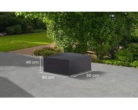 Pokrowiec na stolik ogrodowy 90x90x40 cm LIFE prostokątny ciemnoszary
