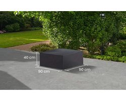 Pokrowiec na stolik ogrodowy 90x90x40 cm LIFE prostokątny ciemnoszary