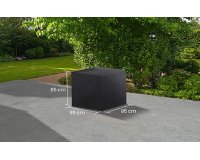 Pokrowiec na meble ogrodowe stołowe 95x95x85 cm LIFE prostokątny ciemnoszary