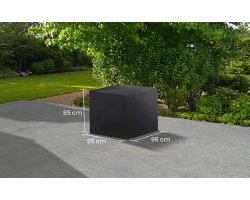 Pokrowiec na meble ogrodowe stołowe 95x95x85 cm LIFE prostokątny ciemnoszary