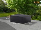 Pokrowiec na meble ogrodowe stołowe 1215x155x85 cm LIFE prostokątny ciemnoszary
