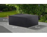 Pokrowiec na meble ogrodowe stołowe 1215x155x85 cm LIFE prostokątny ciemnoszary