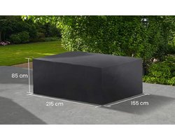 Pokrowiec na meble ogrodowe stołowe 1215x155x85 cm LIFE prostokątny ciemnoszary