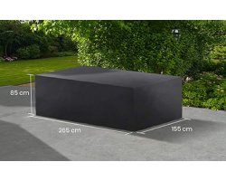 Pokrowiec na meble ogrodowe stołowe 255x155x85 cm LIFE prostokątny ciemnoszary