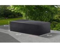 Pokrowiec na meble ogrodowe stołowe 325x155x85 cm LIFE prostokątny ciemnoszary