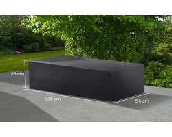 Pokrowiec na meble ogrodowe stołowe 325x155x85 cm LIFE prostokątny ciemnoszary