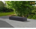 Pokrowiec na leżak ogrodowy 225x95x40 cm LIFE prostokątny ciemnoszary