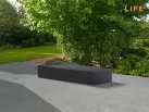 Pokrowiec na leżak ogrodowy 225x95x40 cm LIFE prostokątny ciemnoszary