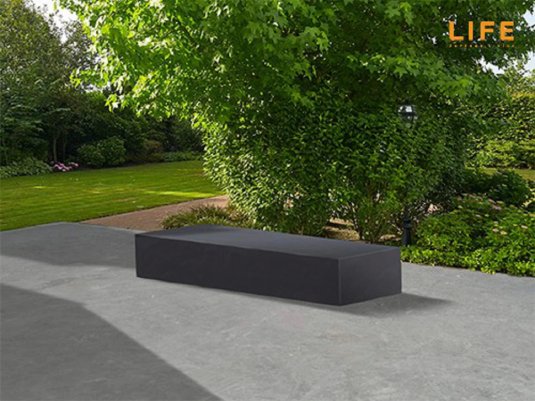 Pokrowiec na leżak ogrodowy 225x95x40 cm LIFE prostokątny ciemnoszary