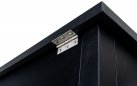 Skrzynia metalowa ogrodowa CZARNA z podnoszoną klapą AGRIGENTO