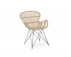 Krzesło do jadalni z naturalnego rattanu VENTURS bizzotto