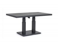 Podnoszony stolik aluminiowy z blatem ceramicznym TRUMAN bizzotto antracyt