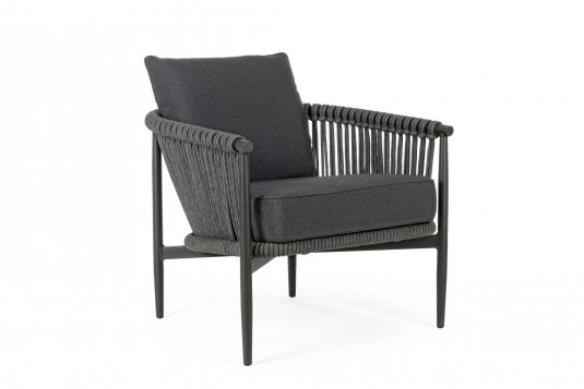 Fotel aluminiowy nowoczesny na taras TIVA bizzotto