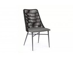 Nowoczesne krzesło ciemnoszare do ogrodu TABLITA bizzotto