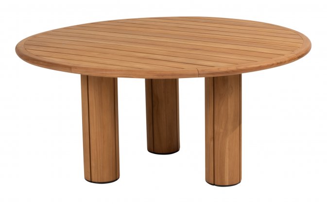 Stół ogrodowy z drewna teakowego Ø160 CORSICA 4SO na 3 nogach