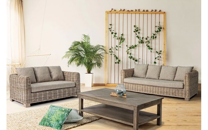 Meble wypoczynkowe rattanowe do patio FORTALEZALEZA bizzotto