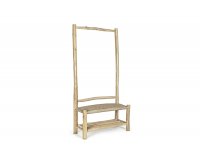 Stojak / wieszak z drewna teak i technorattanu LAMPOK bizzotto