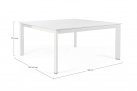 Biały rozkładany stół 160x110-160 aluminiowy ogrodowy KONNOR bizzotto