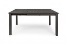 Ciemnoszary rozkładany stół 160x110-160 aluminiowy ogrodowy KONNOR bizzotto