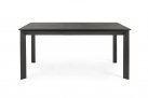 Ciemnoszary rozkładany stół 160x110-160 aluminiowy ogrodowy KONNOR bizzotto